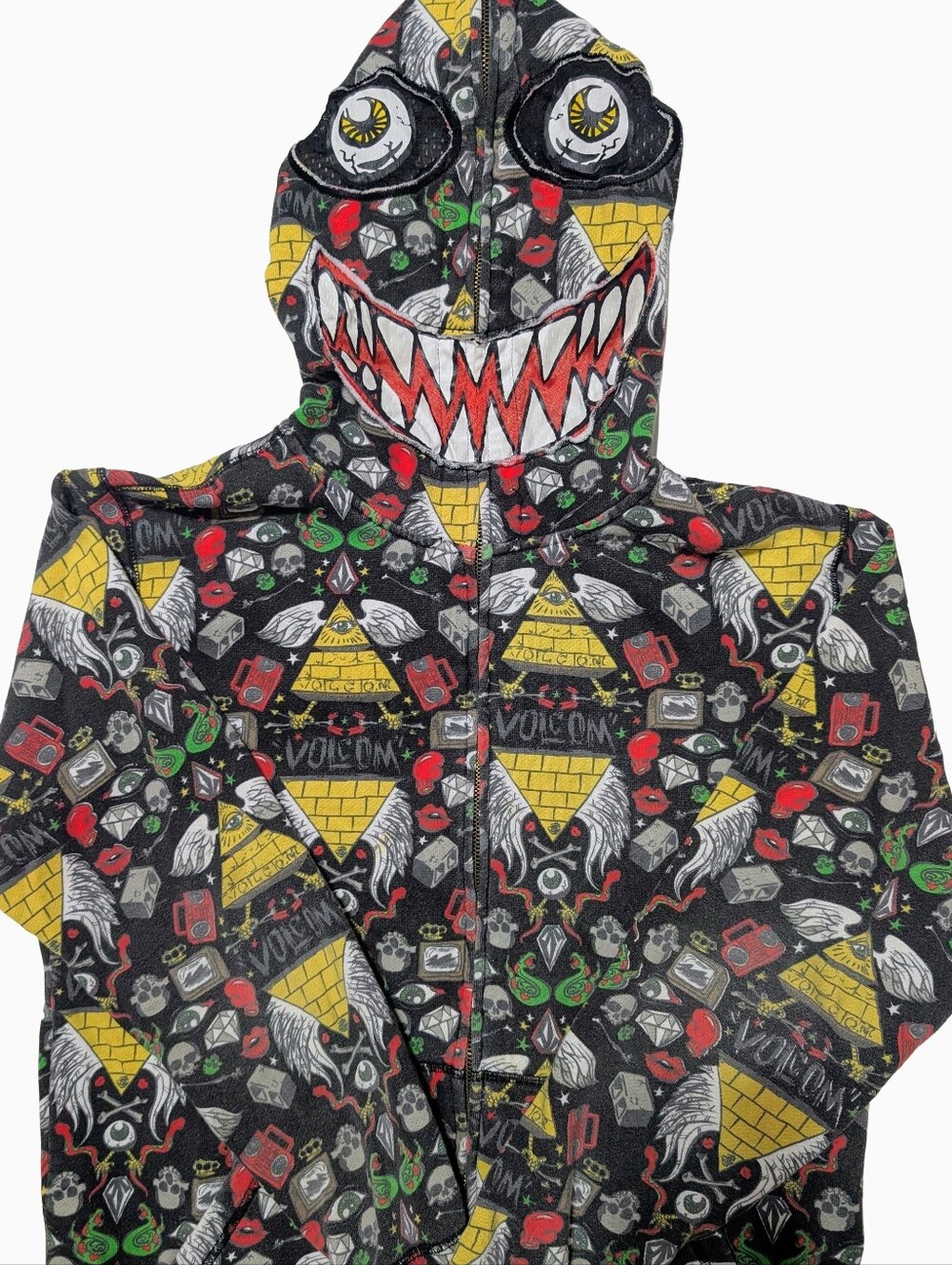 Rare Volcom Ryan Sheckler V.CO-OP Monster Mask Hoodie XL
